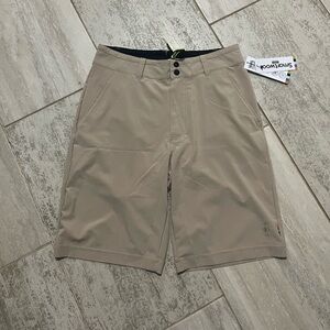 Smartwool Men's Beige Flat Front Shorts